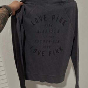 PINK Victoria's Secret Charcoal Hoodie